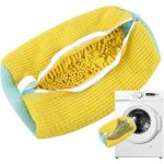 Lavage pour chaussure filet  linge avec fermeture clair pour machine  laver sac  linge en maille ...