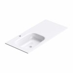 Lave mains blanc 100cm mai & mai col04 - vasque rectangulaire en r�sine sans trop - plein