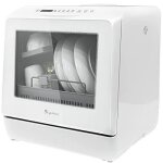 Lave - vaisselle de table mini lave - vaisselle de comptoir portable 5 programmes deux modes dalimentation ...