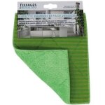 Lavette - tissages de beaulieu - bambou bi - face - 25x20cm - vert Lavette - tissages de beaulieu - bambou bi - face - 25x20cm - vert