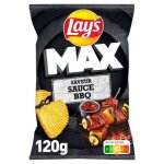 Lays - chips max sauce barbecue 120g - lot de 4