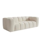 Layane - canap� 3 places tissu bouclette beige