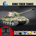Lcc 2. 4ghz radio control 1 / 16 germany king tiger tanks air soft rc battle tank smoke & sound