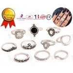 Lcc® bagues doigts couleur argent lot de 10 pièces bagues phalanges lot argent fantaisie bijoux bohème ... Lcc® bagues doigts couleur argent lot de 10 pièces bagues phalanges lot argent fantaisie bijoux bohème ...