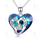 Lcc® collier en argent sterling 925 femme cristal autrichien pendentif coeur chaîne clavicule cadeau ... Lcc® collier en argent sterling 925 femme cristal autrichien pendentif coeur chaîne clavicule cadeau ...