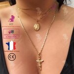 Lcc® collier femme argent fantaisie pendentif fille cadeau bijoux croix chaîne cou anniversaire sautoir ... Lcc® collier femme argent fantaisie pendentif fille cadeau bijoux croix chaîne cou anniversaire sautoir ...