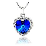Lcc® collier / pendentif femme argent plaqué or blanc cristal swarovski coeur de locéan du film titanic ... Lcc® collier / pendentif femme argent plaqué or blanc cristal swarovski coeur de locéan du film titanic ...