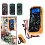 Lcd bleu multimtre numrique xl830l voltmtre ampremtre ohmmtre tester testeur de tension ca et cc ...