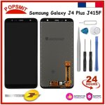 Lcd cran tactile complet vitre noir pour samsung galaxy j4 plus j415 2018 j415f j415g j415m