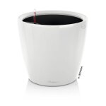 Lechuza pot de fleurs - classico premium ls 28 -  28 x 26 cm - kit complet - blanc brillant - 7 l