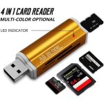 Lecteurs de carte m�moire externes jinse sd card reader4 in 1 micro usb 2. 0 memory card reader usb adaptateur ...