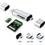 Lecteur de carte sd / micro sd - universel - 3 en 1 - usb type c - usb - a 3. 0 - micro usb otg Lecteur de carte sd / micro sd - universel - 3 en 1 - usb type c - usb - a 3. 0 - micro usb otg