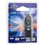 Lecteur de carte sdhc titanum / minisdhc / microsdhc esperanza ta101k noir usb 2. 0