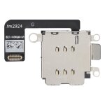 Lecteur de carte sim - apple iphone 14 - double - nappe de connexion - noir Lecteur de carte sim - apple iphone 14 - double - nappe de connexion - noir