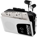 Lecteur de cassettes portable microphone et haut - parleur int�gr�s convertisseur usb cassette - mp3 ...
