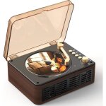 Lecteur cd bluetooth portable r�tro avec t�l�commande fm usb aux prise casque 35 mm haut - parleurs doubles ...