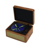 Lecteur cd bluetooth style r�tro usb / tf / aux son haute d�finition portable marron