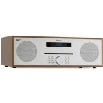 Lecteur cd dab dab + tuner fm bluetooth usb mp3 aux - auna silver star - 2x20w - marron
