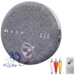 Lecteur cd dvd portable bluetooth usb aux antichoc multifonction pour maison voiture musique et vid�o ...