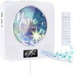 Lecteur cd / dvd portable gueray - blanc - fonction 7 en 1 - bluetooth hifi - radio fm - usb - rveil ...