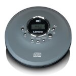Lecteur cd / mp3 portable lenco cd - 400gy anthracite - batteries - lecteur cd / mp3 pour cd, cd - r, ...