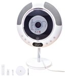 Lecteur cd mural - bluetooth 5. 0 haut - parleurs st�r�o radio fm usb t�l�commande interrupteur � cordon ...
