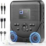 Lecteur cd portable lecteur cd bluetooth avec haut - parleurs / �couteurs / �cran rechargeable player ...