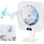 Lecteur cd portable gueray - montage mural - bluetooth - hautparleurs hifi - radio fm - usb