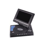 Lecteur dvd hd cran portable de 78 pouces lecteur dvd avec son de qualit cinma noir