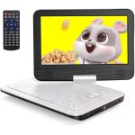 Lecteur dvd portable 125 avec �cran pivotant hd 105 pour voiture et enfants avec chargeur de voiture ...