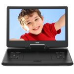 Lecteur dvd portable 157 avec grand cran hd 14 batterie rechargeable 6 heures prise en charge usb / ...