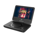 Lecteur dvd portable djix pvs906 - 20 9 rotatif avec port usb et lecteur carte sd - noir