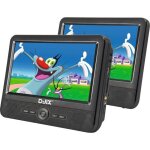 Lecteur dvd portable djix pvs906 - 50sm 9 - double cran - autonomie 2h - noir