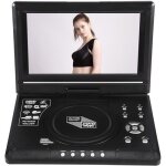 Lecteur dvd portable - hb036 - 9 pouces - cran rotatif 270 - fonction fm - batterie lithium 800mah