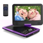 Lecteur dvd portable voiture 125 avec �cran pvotant hd 105 chargeur de voiture fonction de lecture de ...