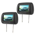 Lecteur dvd de voiture 2 pi�ces 7 en contr�le sans fil r�glable appui - t�te lcd lecteur vid�o usb mp5 ...