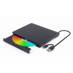 Lecteur et enregistreur dvd externe usb - gembird - dvd - usb - 03 - noir - usb type - c - dvdrw