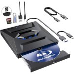 Lecteur graveur blu - ray externe bd cd dvd 3d 4k usb 3. 0 typc c port& sd carddvd & cd - rom + / - rw ...