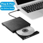 Lecteur de graveur de cd externe usb 3. 0 dvd rw pour ordinateur portable - noir Lecteur de graveur de cd externe usb 3. 0 dvd rw pour ordinateur portable - noir