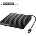 Lecteur graveur dvd cd externe dvd / cd lecteur portable usb 3. 0 transfert de donnes haute vitesse ...