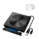 Lecteur graveur dvd cd externe usb 3. 0 type - c ultra slim portable - graveur lecteur externe avec 8. ...