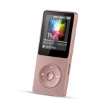 Lecteur mp3 agptek - 16go - ecran 1. 8? - radio fm - autonomie jusqu� 70 heures - or rose
