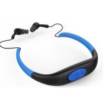 Lecteur mp3 tanche pour natation ipx8 - 4go - bleu