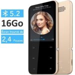 Lecteur mp3 et mp4 - antcool - 16 go - bluetooth 5. 2 - grand cran 24 - radio fm