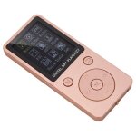 Lecteur mp4 portable 32 go avec cran et casque - or rose