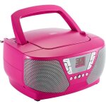 Lecteur radio cd portable - bigben interactive - cd60rsstick - rose + stickers