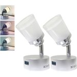 Led 12v camping car 12v led lampe lecture caravane avec usb 3w interrupteur tactile � variateur 3 couleurs ...