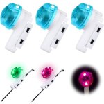 Led alarme de p�che 3 pi�ces cloches de p�che - b�tons lumineux d�tecteur de touche outillage peche