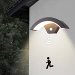 Led applique murale exterieur 18w ip65 �tanche lampe luminaire mural exterieure applique avec d�tecteur ...