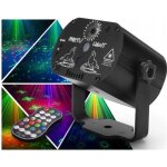 Led laser lampe de scnelight projecteur stroboscopique parti lumire soire boule  facette  tlcommande ...